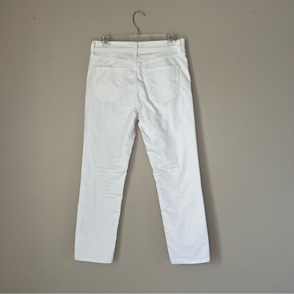 J Crew Ankle Crop Distressed Destroyed White Denim Jeans Style  Size 27 - Picture 7 of 16